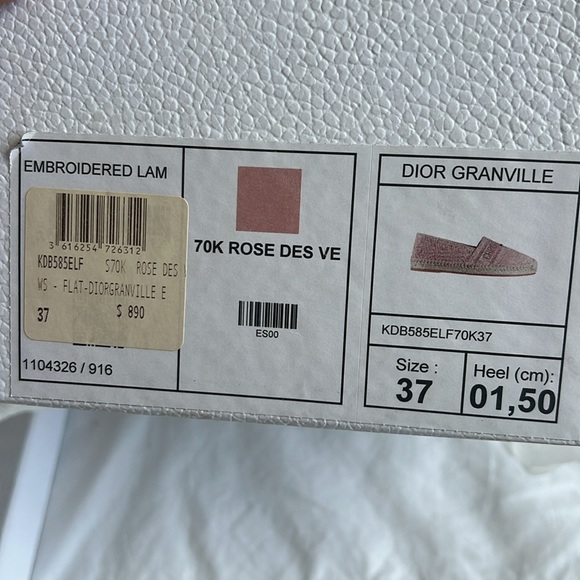 Christian Dior Rose Granville Espadrilles - Picture 11 of 13
